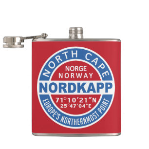 NORDKAPP Eigen monogram-kolf voor Noorwegen Heupfles