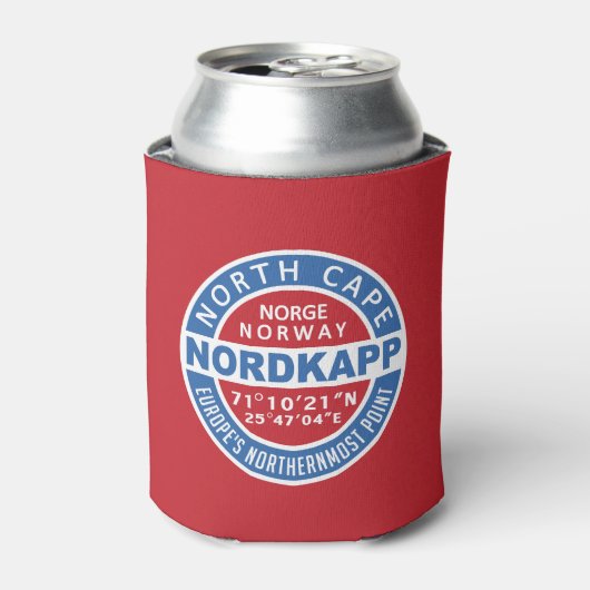 NORDKAPP Noorwegen aangepaste monogram koelbox Blikjeskoeler (Blikje Voorkant)