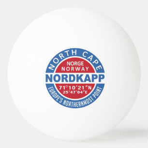 NORDKAPP Noorwegen aangepaste naam pingpongballen