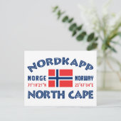 NORDKAPP Noorwegen briefkaart (Staand voorkant)