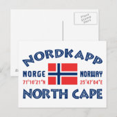 NORDKAPP Noorwegen briefkaart (Voorkant / Achterkant)