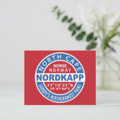 NORDKAPP Noorwegen briefkaart (Staand voorkant)