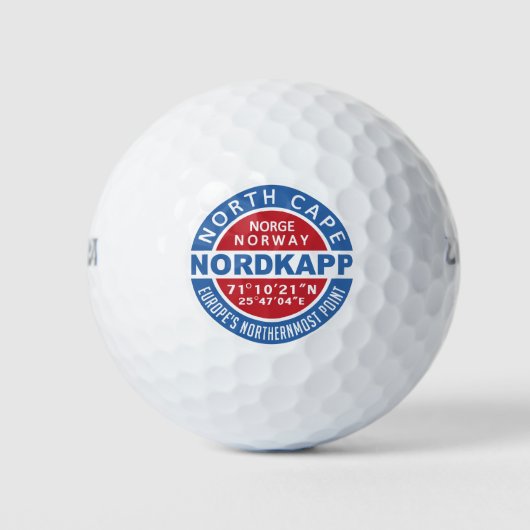 NORDKAPP Noorwegen golfballen (Voorkant)