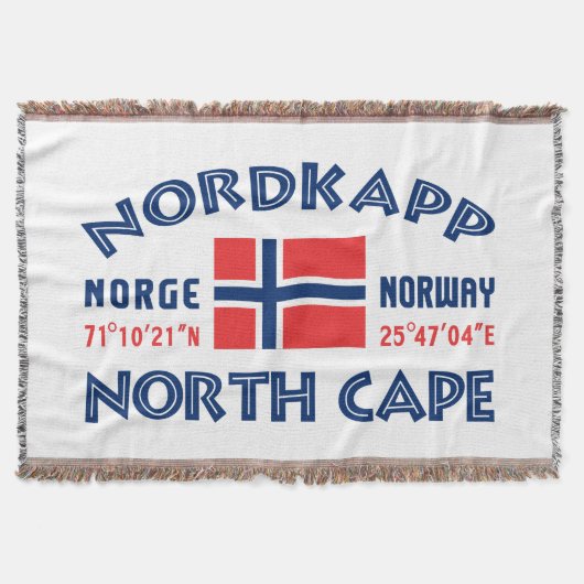 NORDKAPP Noorwegen gooit dekens Deken (Voorkant)