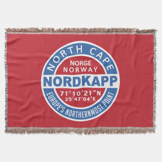 NORDKAPP Noorwegen gooit dekens Deken (Voorkant)