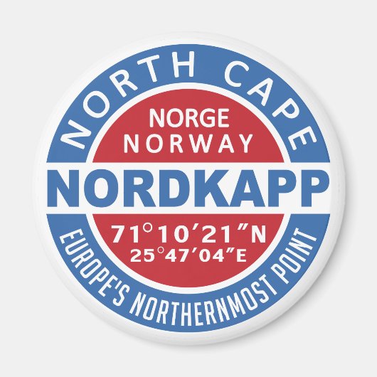 NORDKAPP Noorwegen magneet (Voorkant)