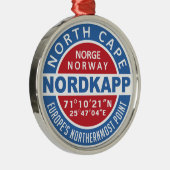 NORDKAPP Noorwegen Metalen Ornament (Rechts)