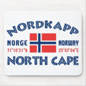 NORDKAPP Noorwegen mousepad Muismat (Voorkant)
