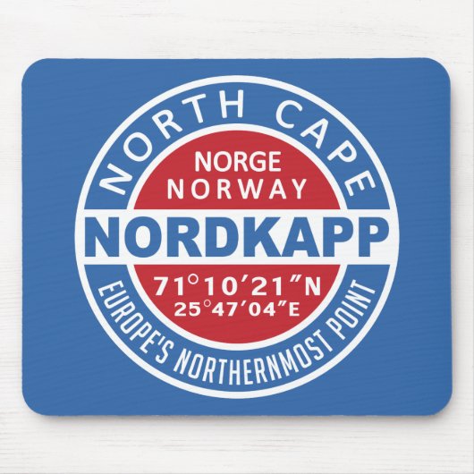 NORDKAPP Noorwegen mousepad Muismat (Voorkant)