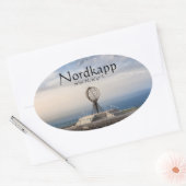 Nordkapp Noorwegen Ovale Sticker (Envelop)