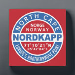 NORDKAPP Noorwegen plaque Fotoplaat<br><div class="desc">Bekijk mijn winkel voor meer objecten met dit ontwerp.</div>