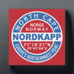 NORDKAPP Noorwegen plaque Fotoplaat<br><div class="desc">Bekijk mijn winkel voor meer objecten met dit ontwerp.</div>