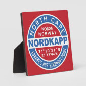 NORDKAPP Noorwegen plaque Fotoplaat (Voorkant)