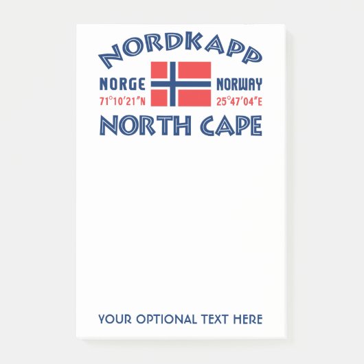 NORDKAPP Noorwegen Post-it notes (Voorkant)