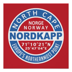 NORDKAPP Noorwegen poster