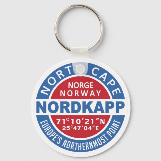 NORDKAPP Noorwegen — sleutelketens Sleutelhanger (Voorkant)