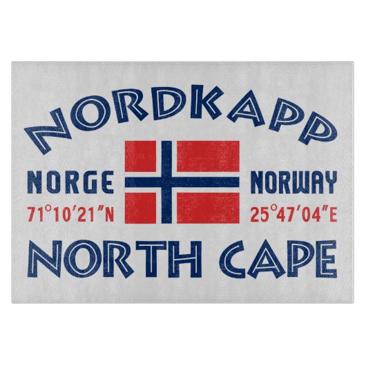 NORDKAPP Noorwegen Snijplank (Voorkant)