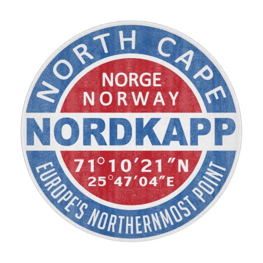 NORDKAPP Noorwegen Snijplank (Voorkant)