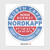 NORDKAPP Noorwegen Sticker (Vel)