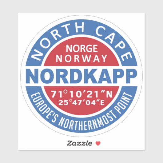 NORDKAPP Noorwegen Sticker (Vel)
