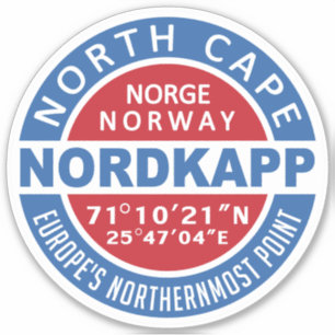 NORDKAPP Noorwegen Sticker