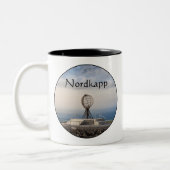 Nordkapp Noorwegen Tweekleurige Koffiemok (Links)