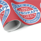 NORDKAPP Noorwegen: verpakkingspapier Cadeaupapier (Rol Hoek)
