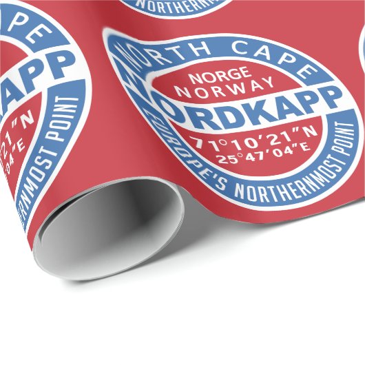 NORDKAPP Noorwegen: verpakkingspapier Cadeaupapier (Rol Hoek)