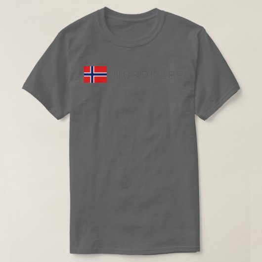 Nordkapp Northcape Noorwegen T-shirt (Design voorkant)
