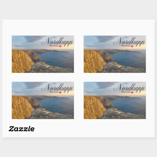 Nordkapp Rechthoekige Sticker (Vel)