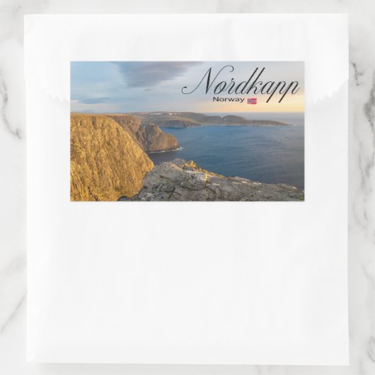 Nordkapp Rechthoekige Sticker (Tas)