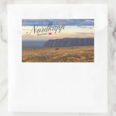 Nordkapp Rechthoekige Sticker (Tas)