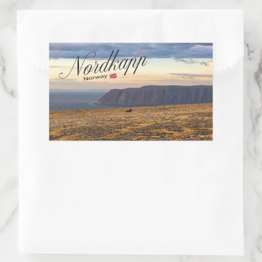 Nordkapp Rechthoekige Sticker (Tas)