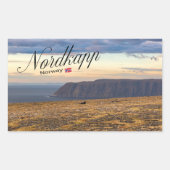 Nordkapp Rechthoekige Sticker (Voorkant)