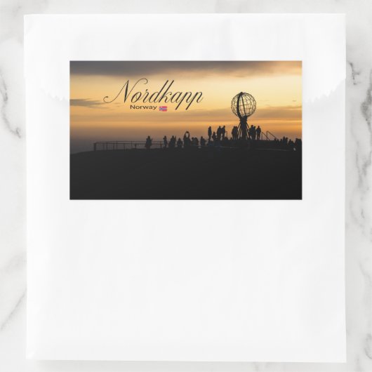 Nordkapp Rechthoekige Sticker (Tas)