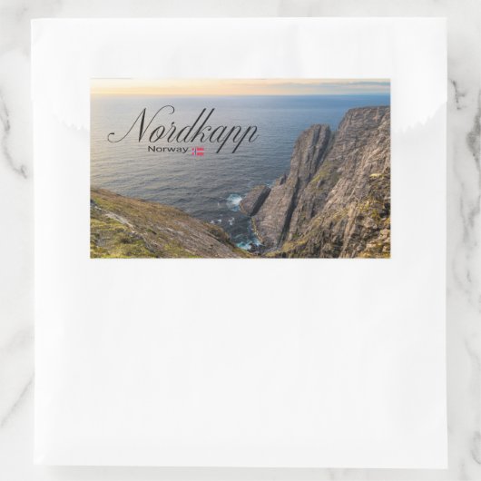 Nordkapp Rechthoekige Sticker (Tas)