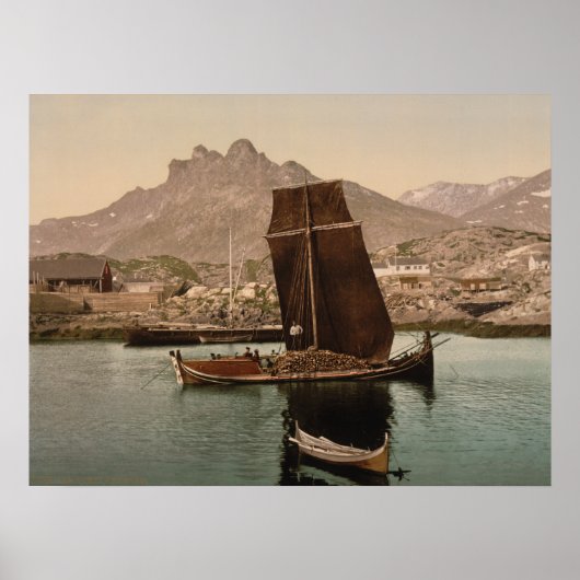 Nordlandsbaat, Nordland, Noorwegen Poster (Voorkant)