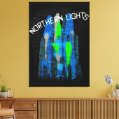 Nordlicht Canvas Afdruk (Insitu (Woonkamer))