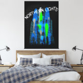 Nordlicht Canvas Afdruk (Insitu (Slaapkamer))