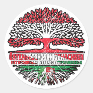 Nordrhein-Westfalen Österreichisch Österreich Ronde Sticker