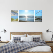 Nordsee - Collage Canvas Afdruk (Insitu (Slaapkamer))