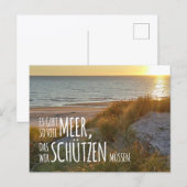 Nordsee „Es gibt so viel Meer …“  Briefkaart (Voorkant / Achterkant)
