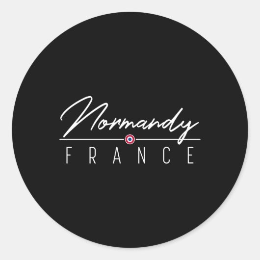Nordy France Ronde Sticker (Voorkant)