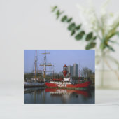 Nore Lightship, St. Kathrines dock, Londen, Englan Briefkaart (Staand voorkant)