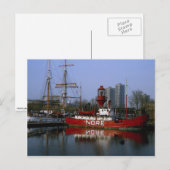 Nore Lightship, St. Kathrines dock, Londen, Englan Briefkaart (Voorkant / Achterkant)