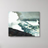 Noreaster - Verberoemd schilderij Winslow Homer Canvas Afdruk (Voorkant)
