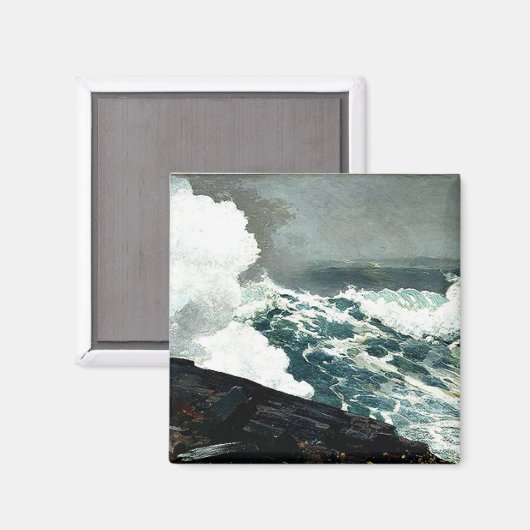 Noreaster - Winslow Homer kunstwerk Magneet (Voorkant / Achterkant)