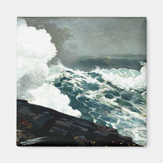 Noreaster - Winslow Homer kunstwerk Magneet (Voorkant)