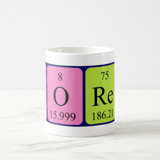 Norene periodieke lijstnaam mok (Center)