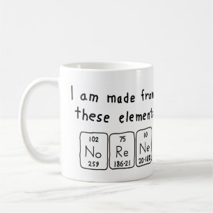 Norene periodieke lijstnaam mok